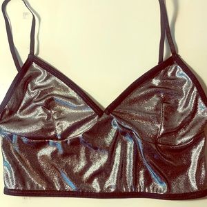 American Apparel Metallic Crop